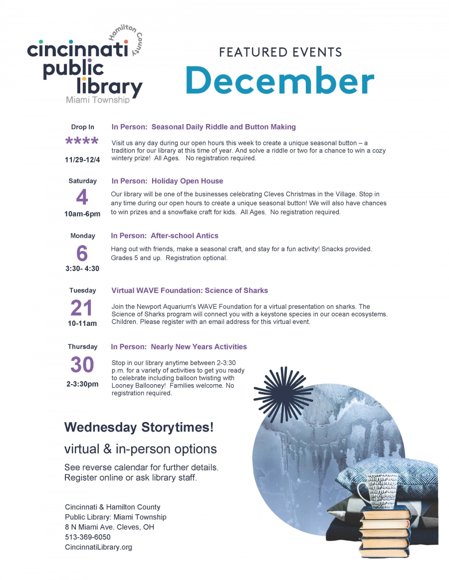 Library events in December